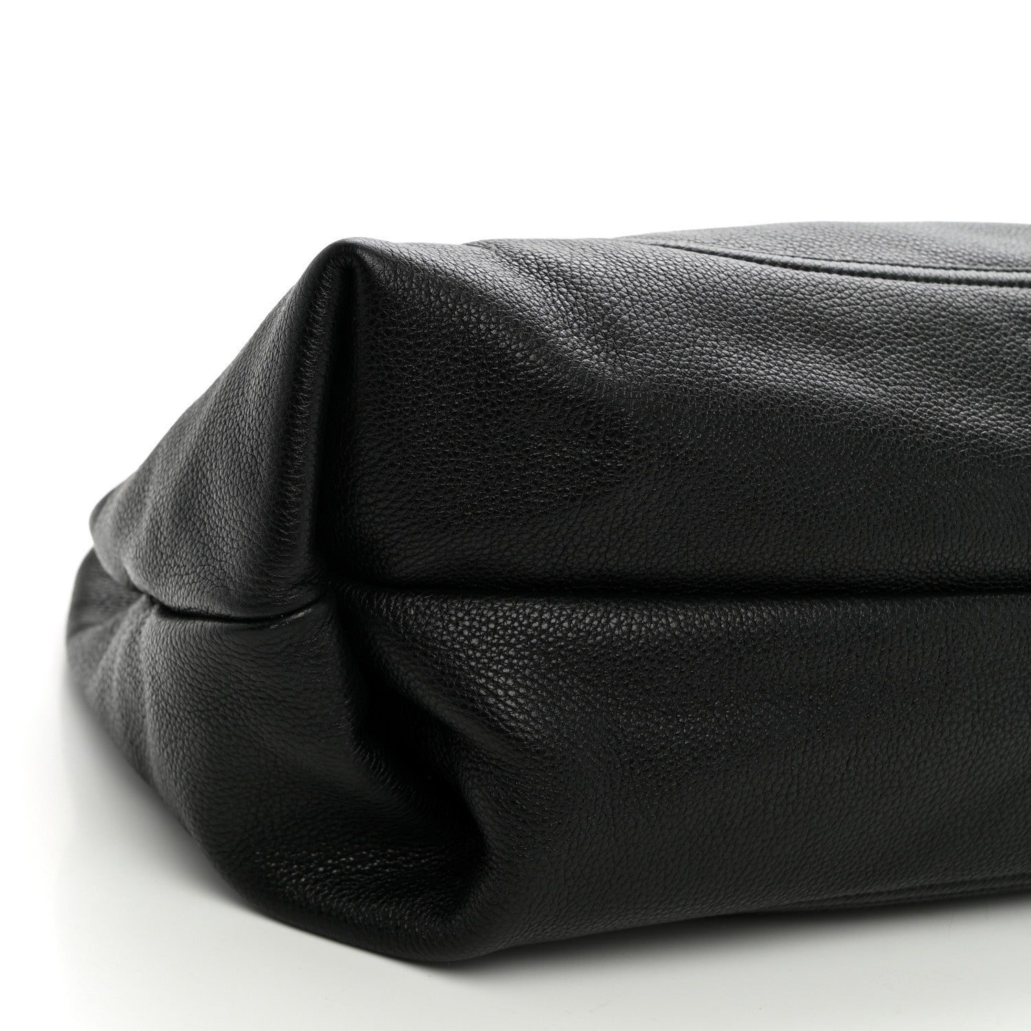 Gucci Grained Calfskin Softbit Maxi Shoulder Bag Black 9 of 10
