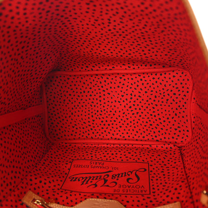Louis Vuitton Monogram Kusama Waves Neverfull MM Red 5 of 8