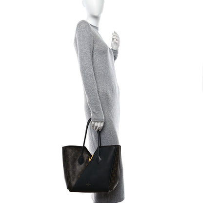 Louis Vuitton Calfskin Monogram Kimono Tote Black 2 of 16