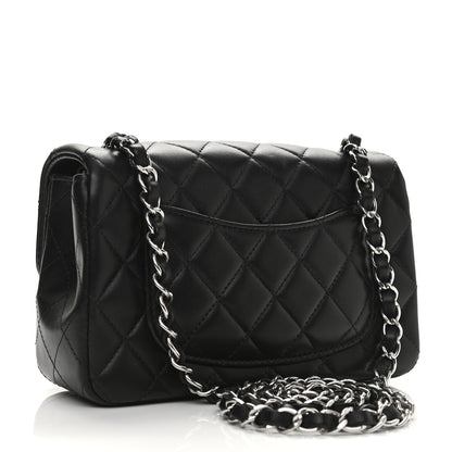 Chanel Lambskin Quilted Mini Rectangular Flap Black 3 of 12