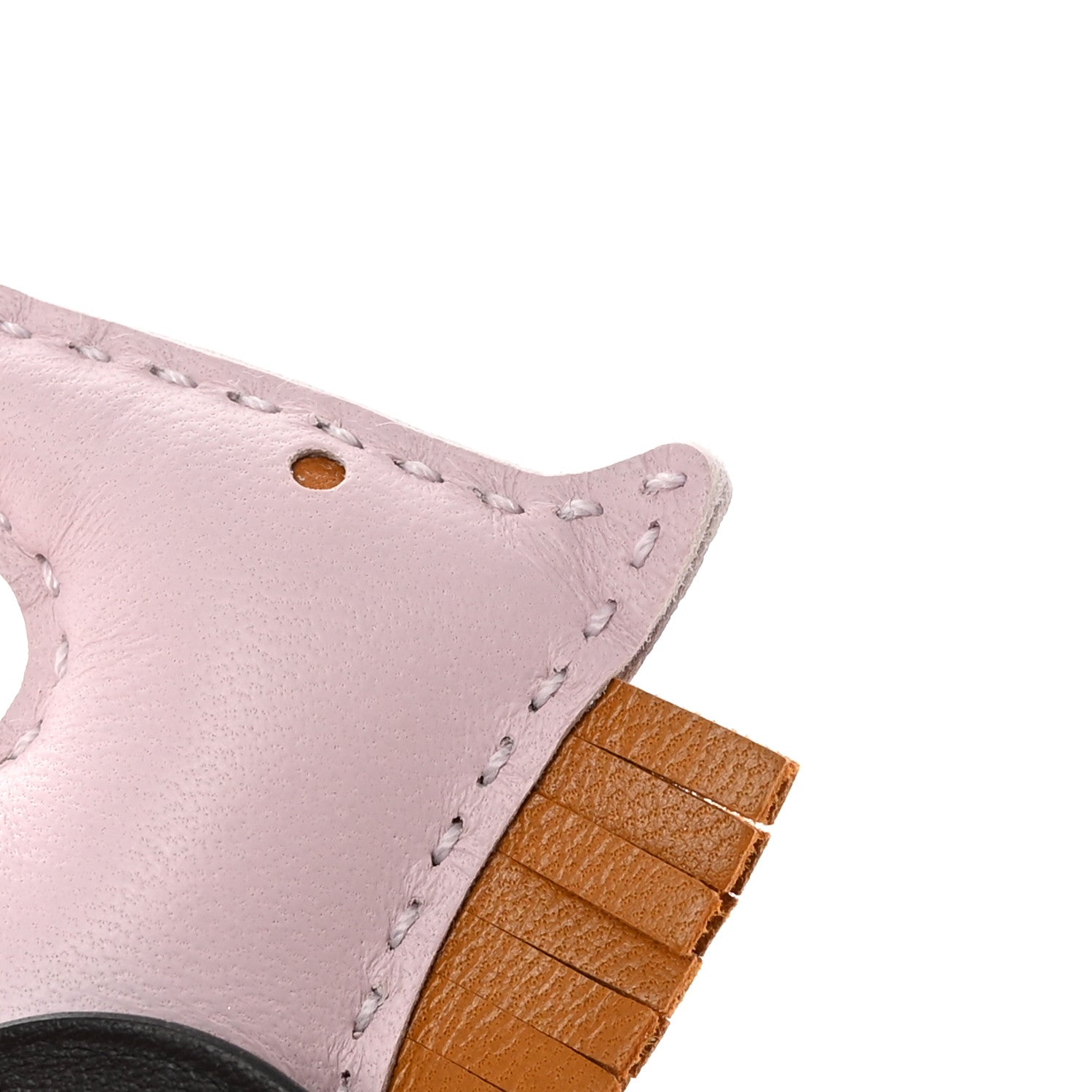 Hermes Milo Lambskin Grigri Rodeo Pegase Horse Bag Charm PM Mauve Pale Sesame Ebene 5 of 5