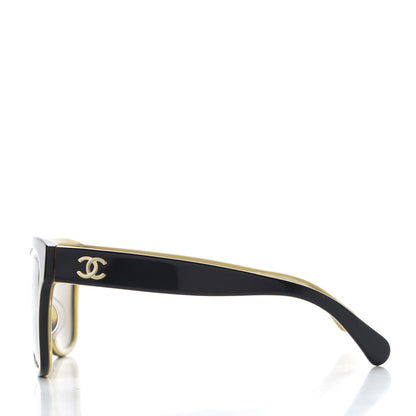 Chanel Acetate Square CC Sunglasses 5380 Black 3 of 8