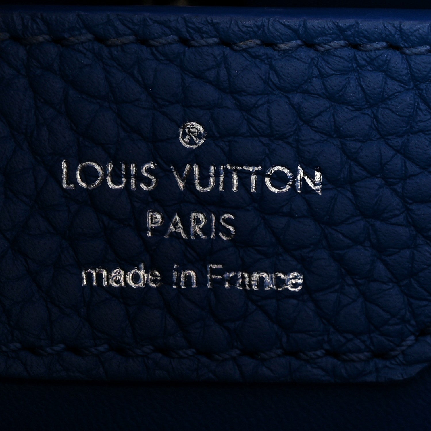 Louis Vuitton Taurillon Braided Capucines BB Blue 6 of 9