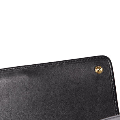 Miu Miu Nappa Matelasse Wallet On Chain Black 11 of 12