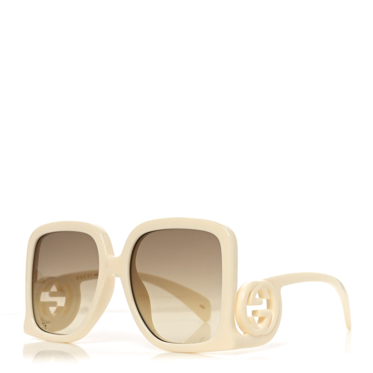 Acetate Rectangle Frame Sunglasses GG1326S White