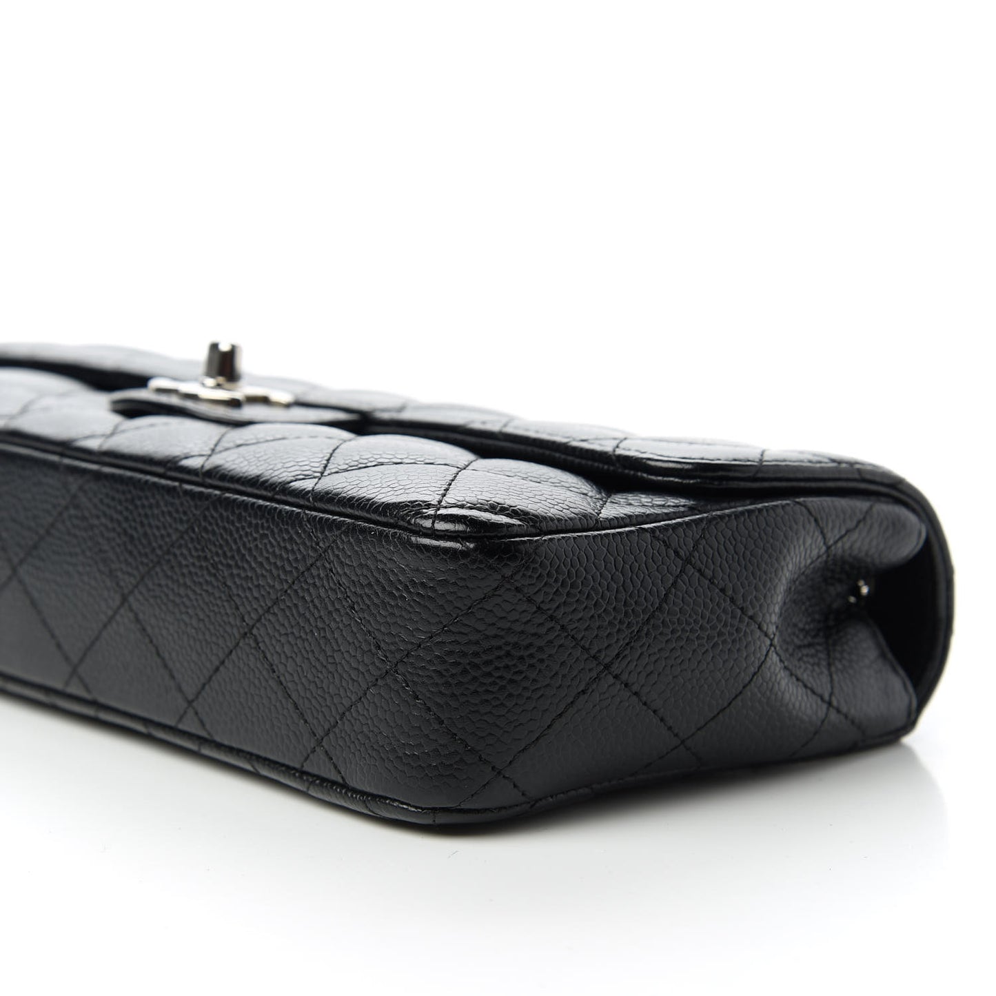 Caviar Quilted East West Flap Black