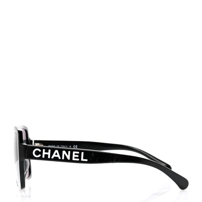 Chanel Acetate Square Sunglasses 5408-A Black 3 of 6