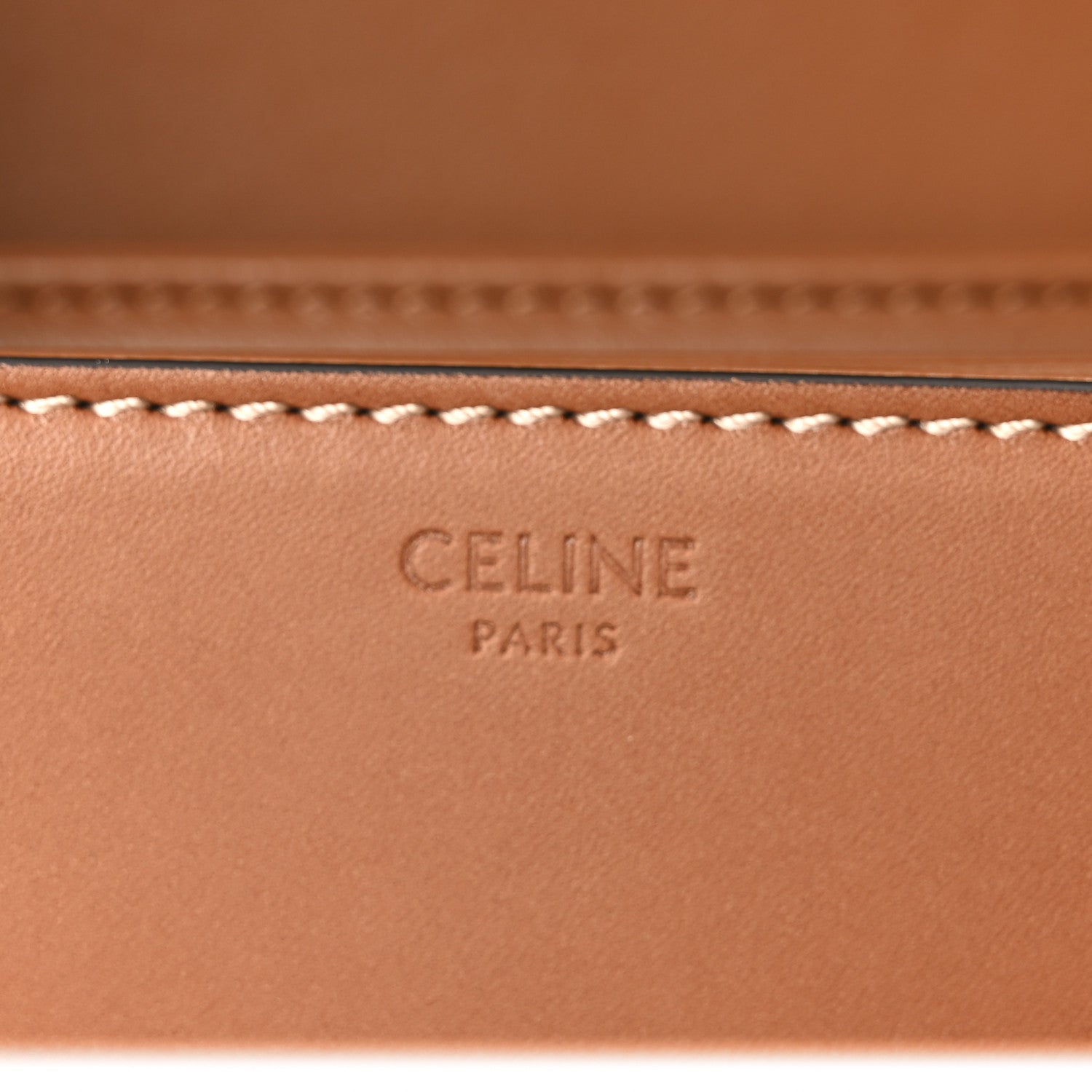 Celine Natural Calfskin Medium Triomphe Tan 6 of 10