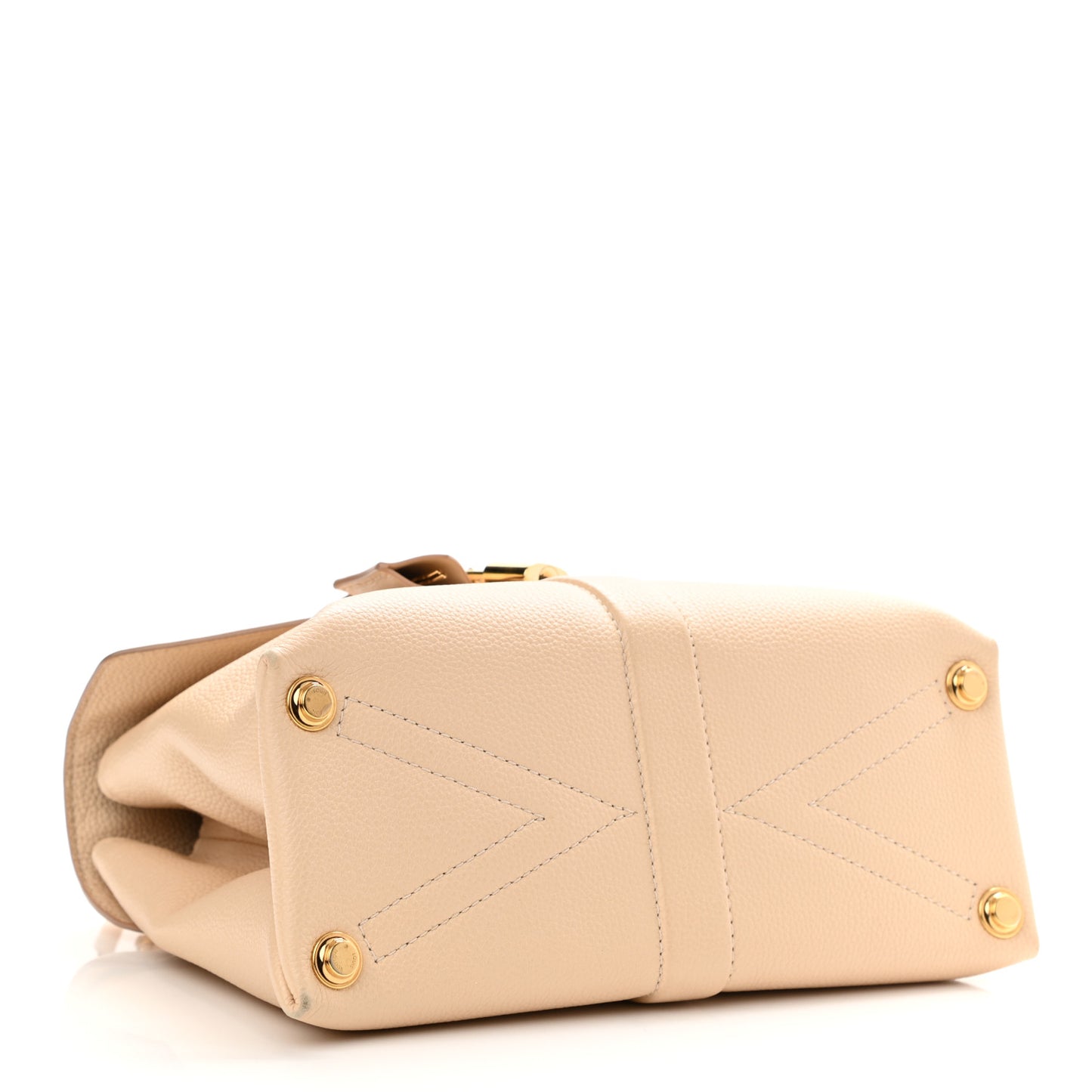 Grained Smooth Calfskin Rose Des Vents PM Creme