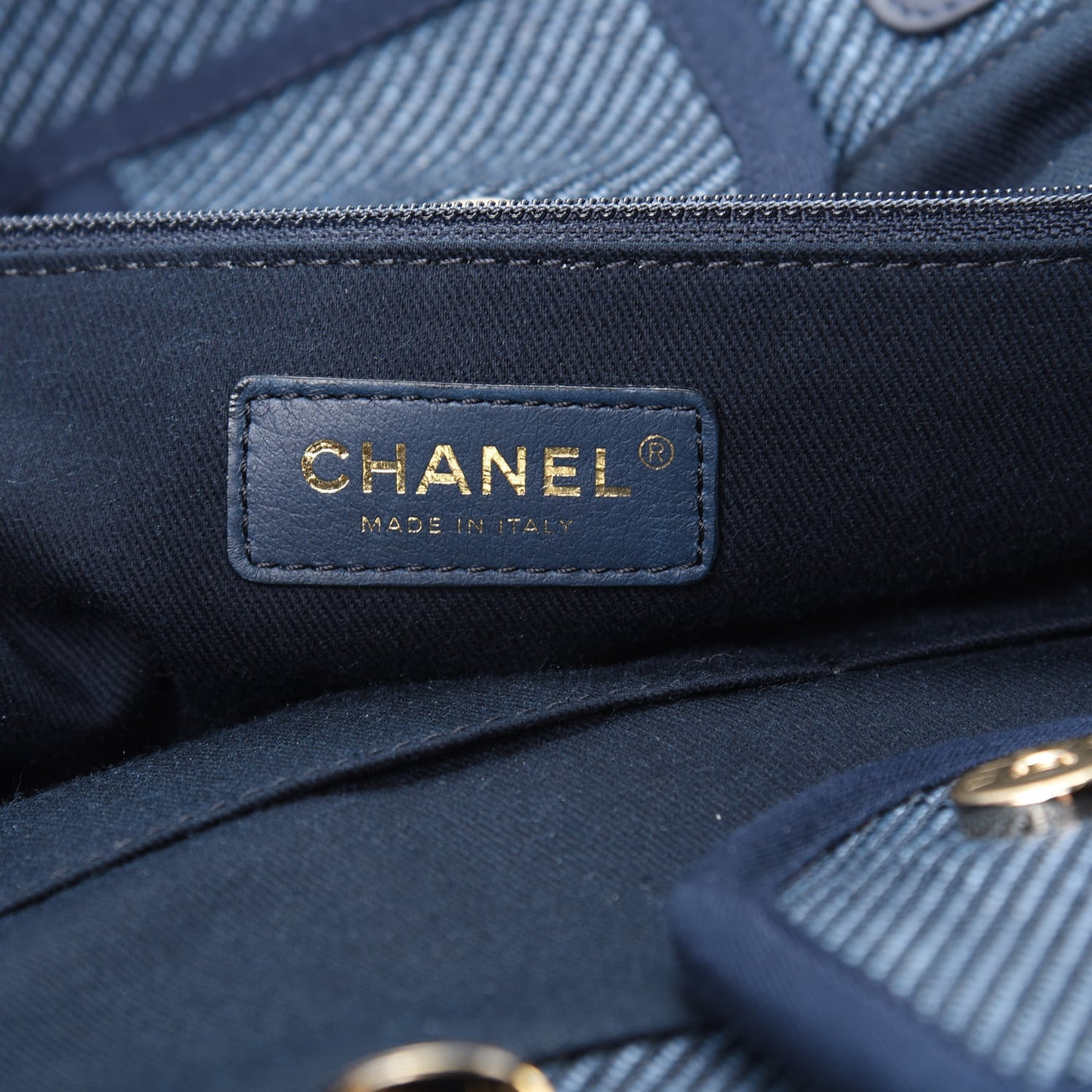 Mixed Fibers Large Deauville Tote Blue