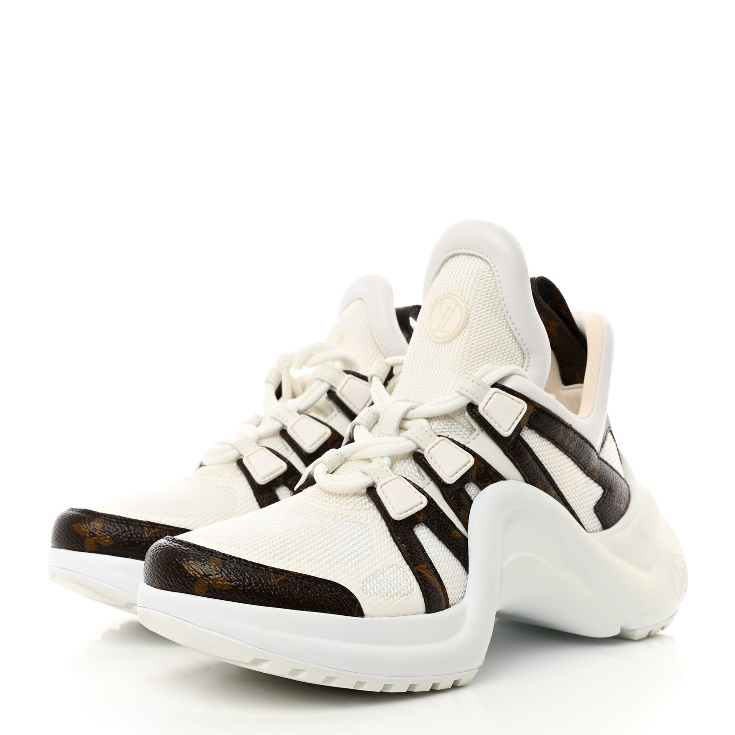 Louis Vuitton Patent Monogram LV Archlight Sneakers 36.5 White 3 of 17
