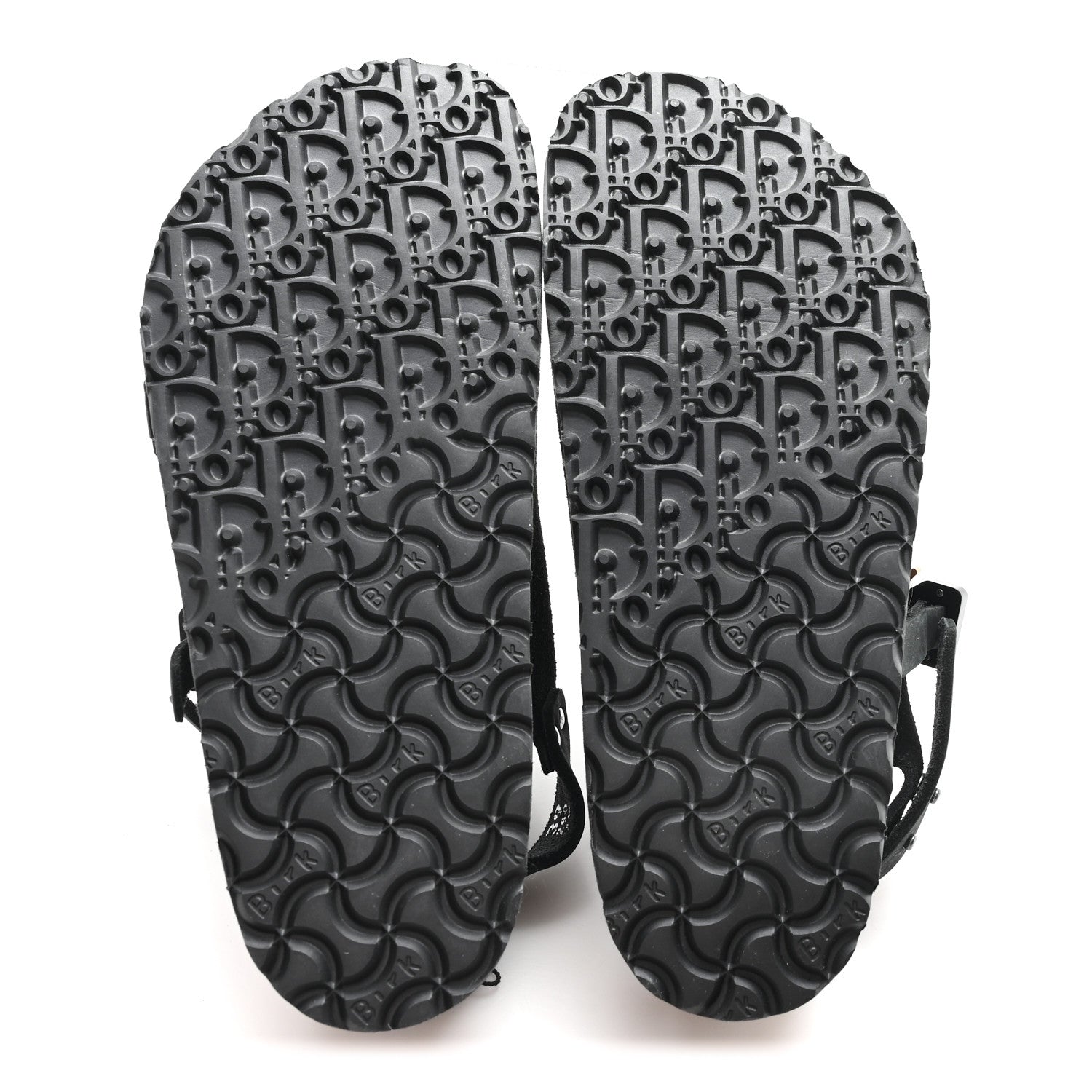 Christian Dior X BIRKENSTOCK Felted Wool Nubuck Calfskin Milano Sandal 39 Black 6 of 9