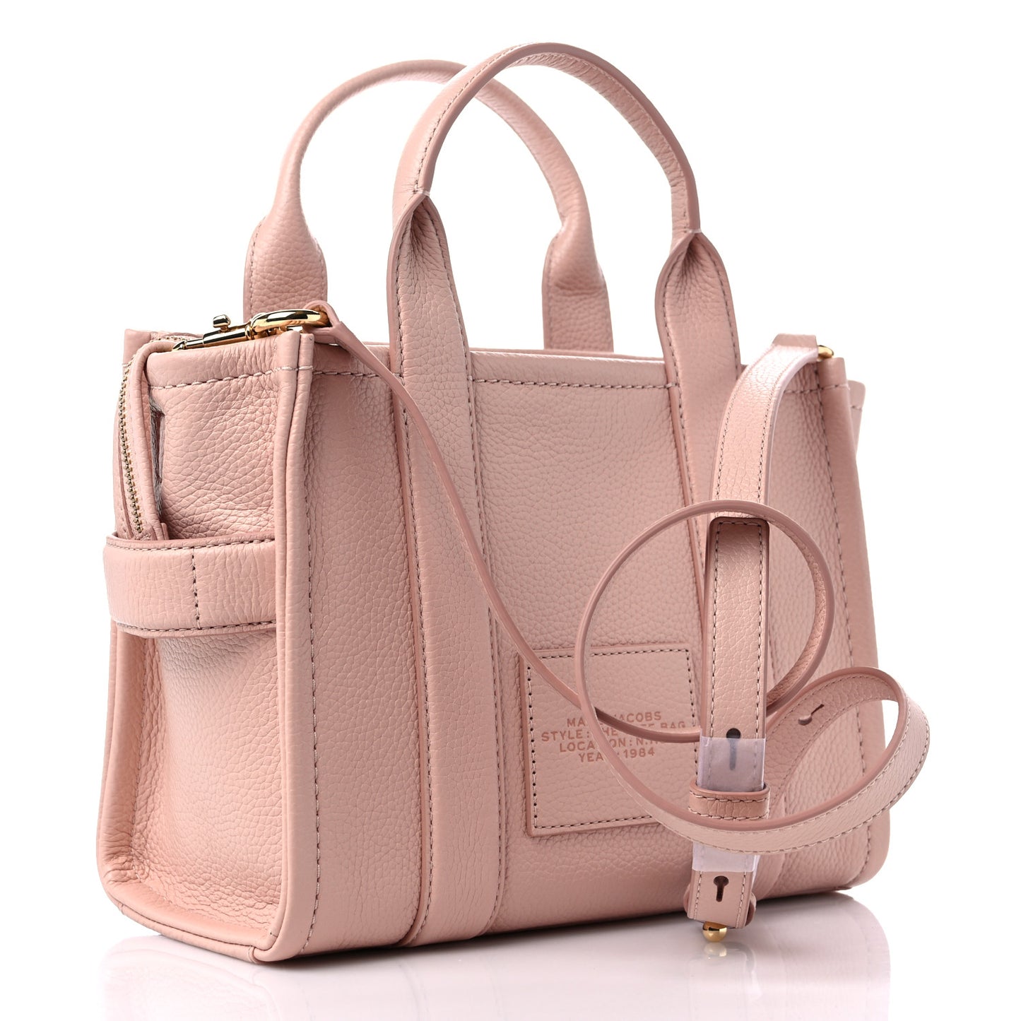 Grained Calfskin Small The Tote Bag Rose Dust