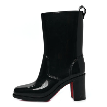 Christian Louboutin Recycled PVC Calfskin Loubirain 70 Boots 38 Black 1 of 6