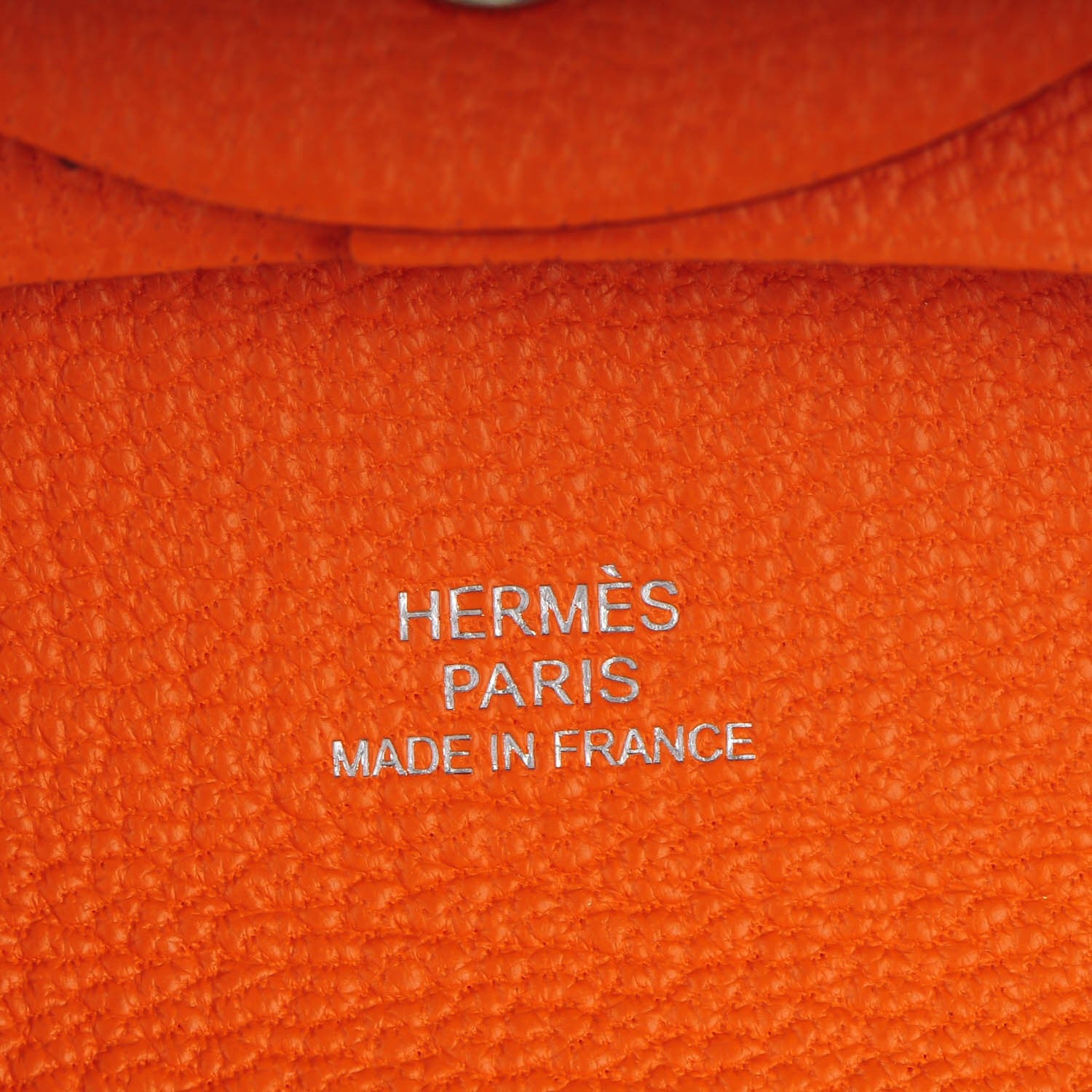 Hermes Chevre Mysore Bastia Coin Purse Orange 5 of 7