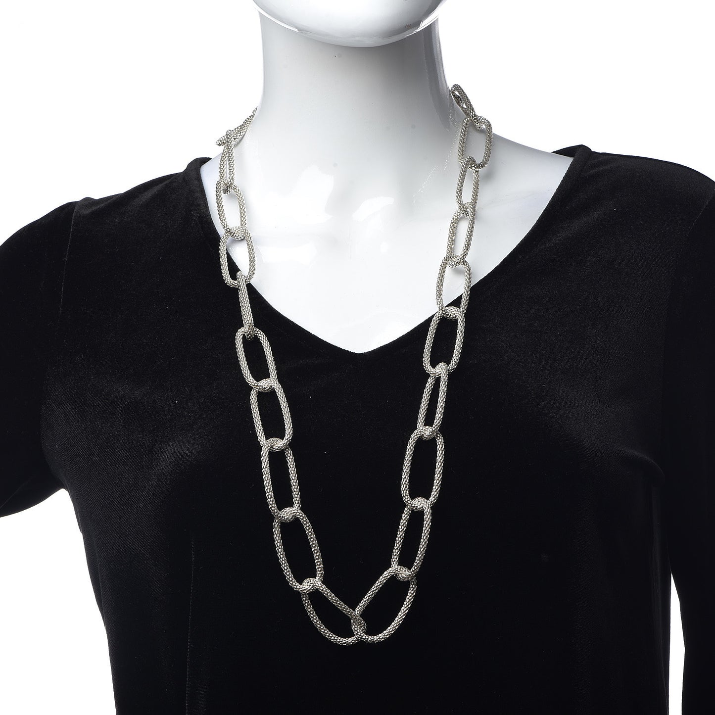 Sterling Silver Paloma Picasso Mesh Link Toggle Necklace