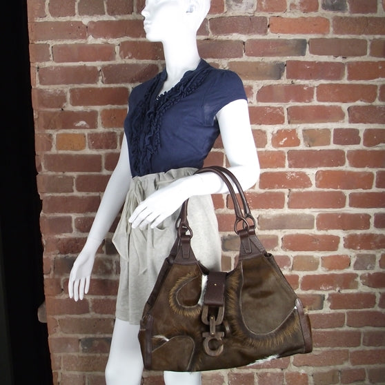 SALVATOREFERRAGAMOHorseHairShoulderBag