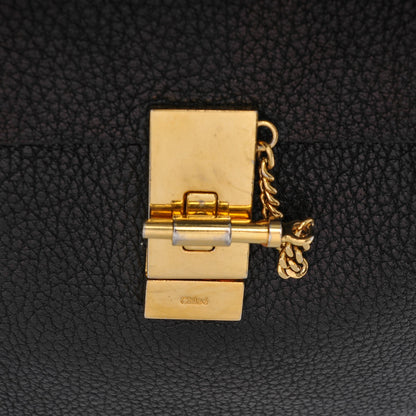 Chloe Grained Lambskin Large Drew Shoulder Bag Black 7 of 10