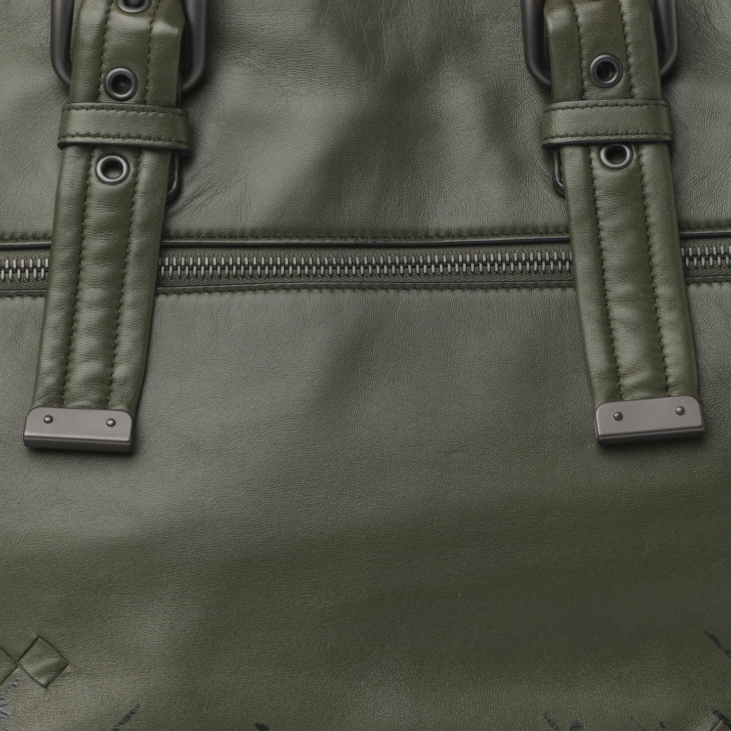 Nappa Intrecciato Tote Green