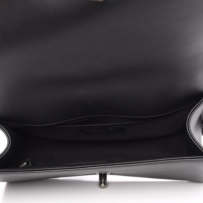 Chanel Calfskin Chevron Quilted Medium Boy Flap Black 5 of 8