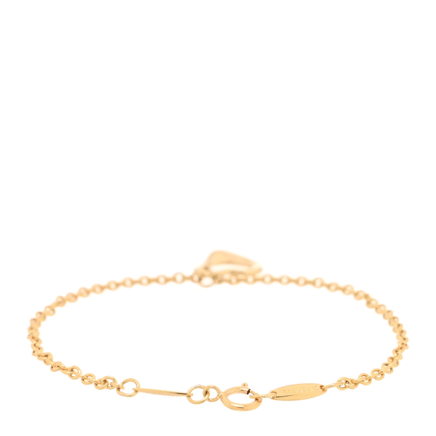 Tiffany 18K Yellow Gold Elsa Peretti Open Heart Bracelet 2 of 4