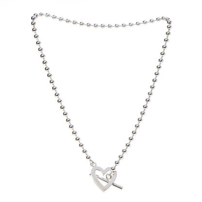 Gucci Sterling Silver Heart Toggle Necklace 3 of 6