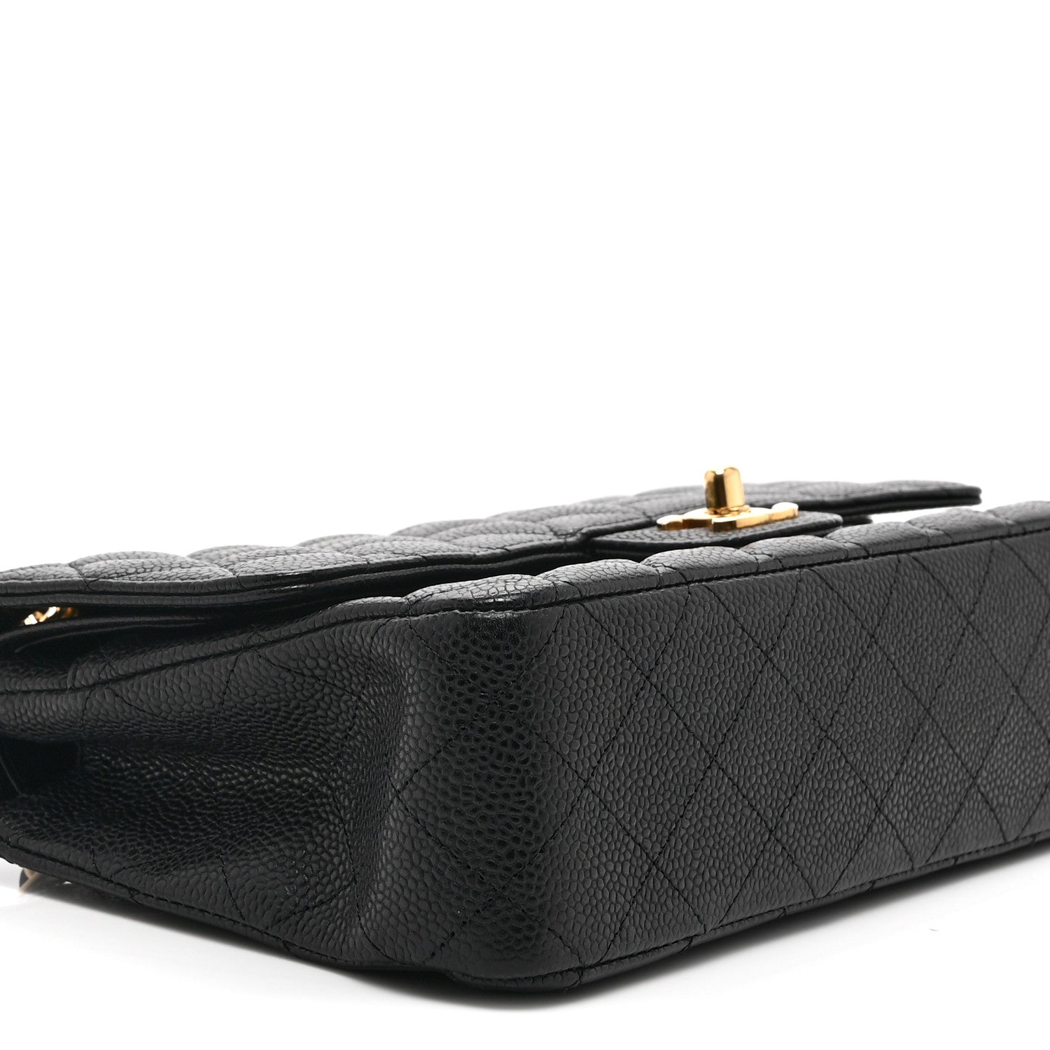 Chanel Caviar Quilted Medium Double Flap Black 9 of 10