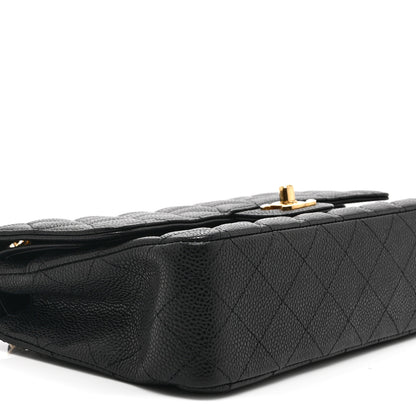 Chanel Caviar Quilted Medium Double Flap Black 9 of 10