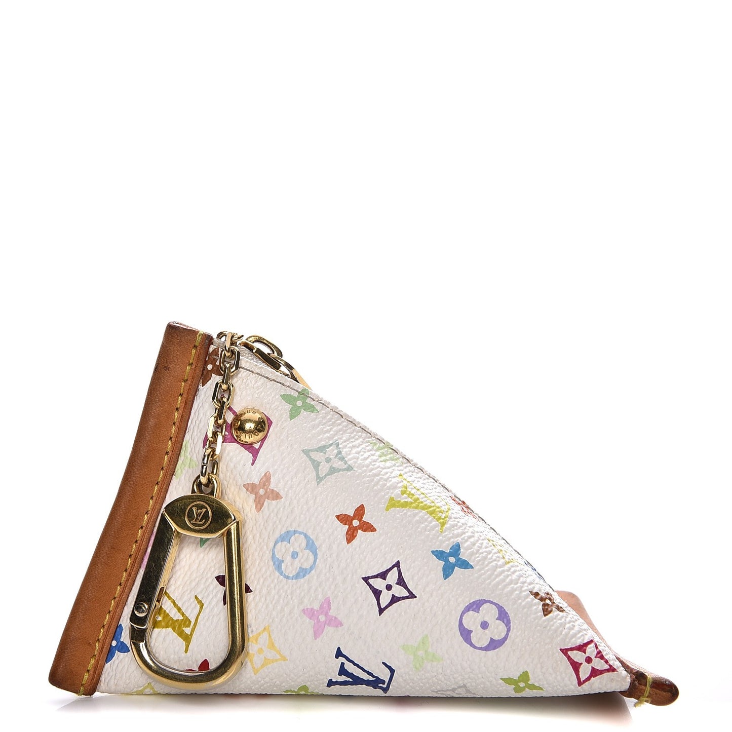 Monogram Multicolor Berlingot Coin Purse White