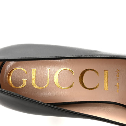 Gucci Malaga Kid Horsebit 75mm Pumps 39 Black 8 of 10