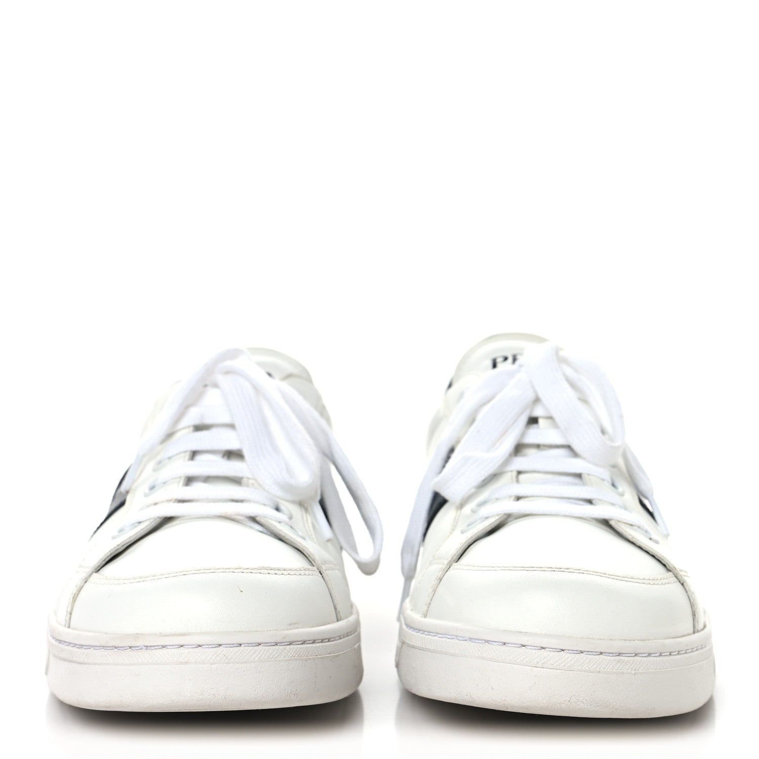 Prada Calfskin Mens Low Top Sneakers 9 White 3 of 8