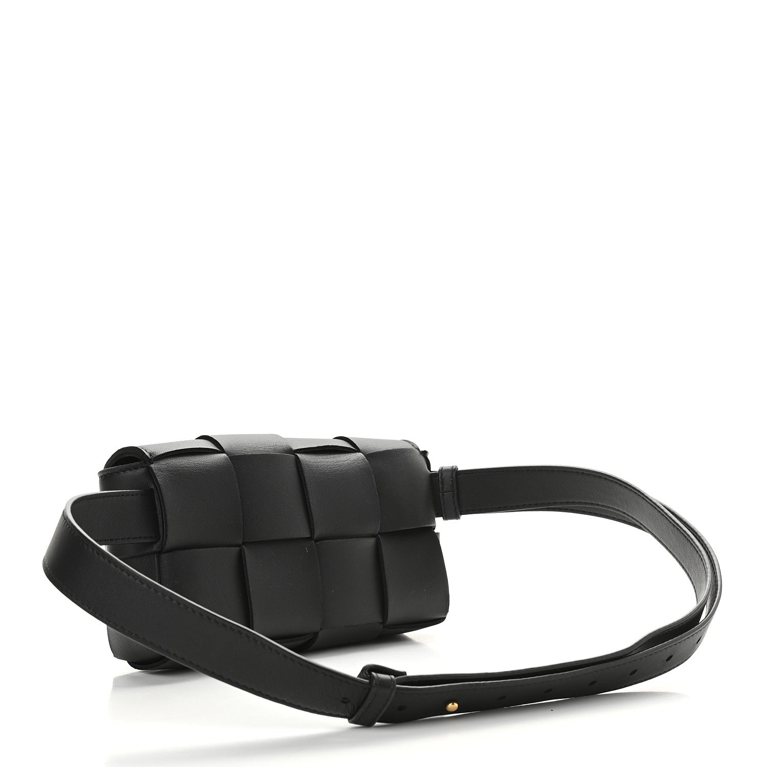 Bottega Veneta Nappa Maxi Intreccio The Belt Cassette Bag Black 3 of 11