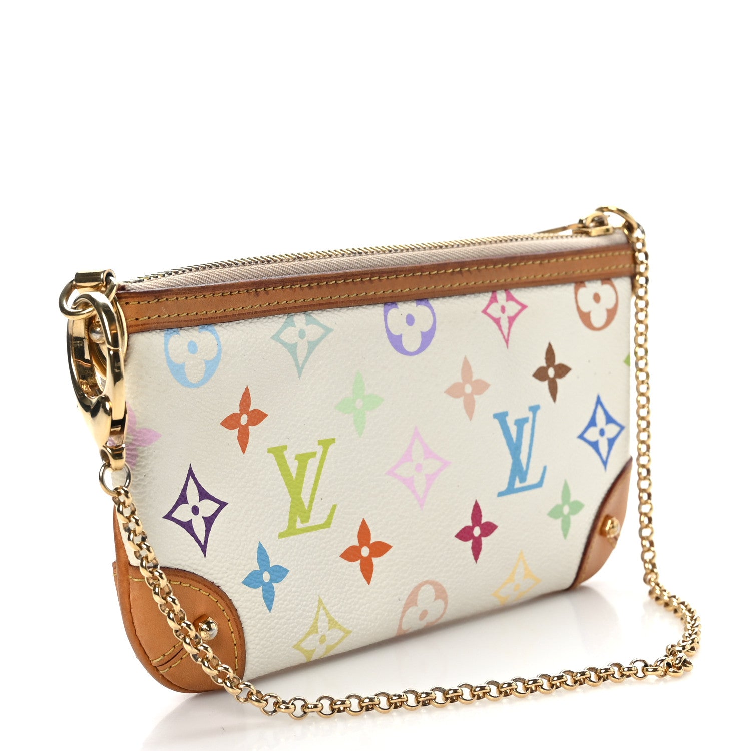 Louis Vuitton Monogram Multicolor Pochette Milla MM White 3 of 8