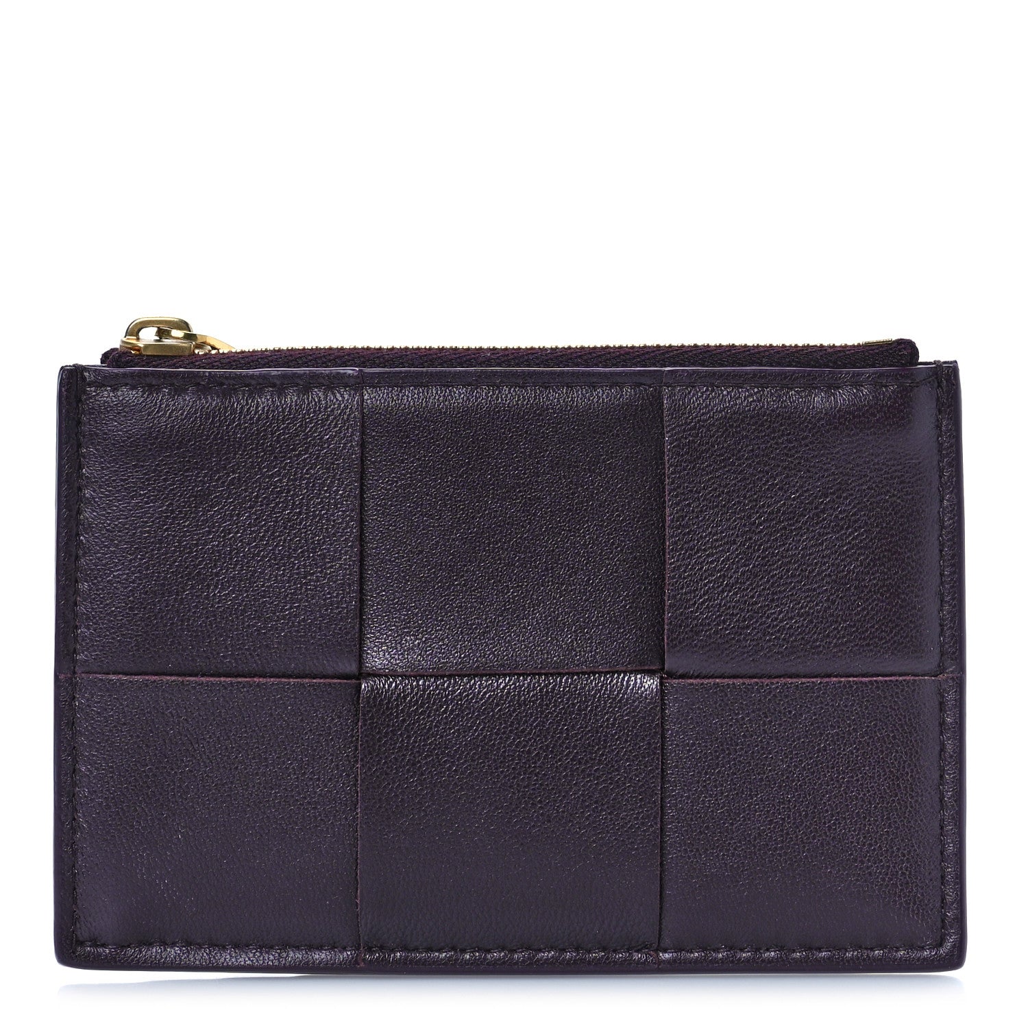 Bottega Veneta Nappa Maxi Intrecciato Zip Wallet Purple 1 of 8