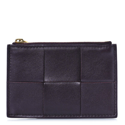 Bottega Veneta Nappa Maxi Intrecciato Zip Wallet Purple 1 of 8