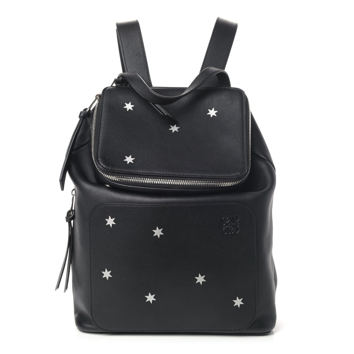 Calfskin Goya Star Backpack Black