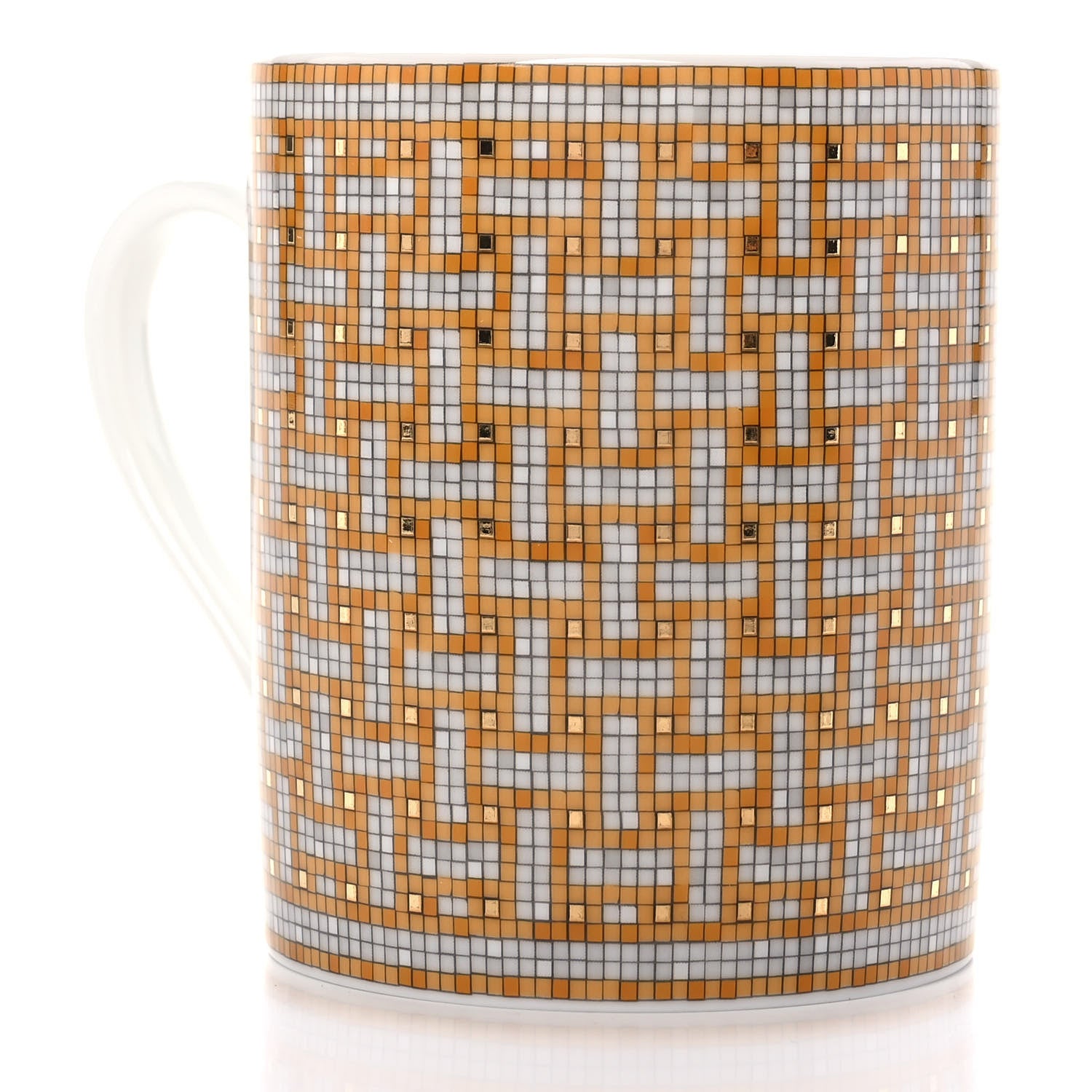 Hermes Porcelain Mosaique au 24 Mug Gold 3 of 9