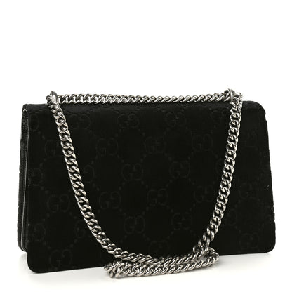 Gucci Velvet GG Monogram Small Dionysus Shoulder Bag Black 3 of 9