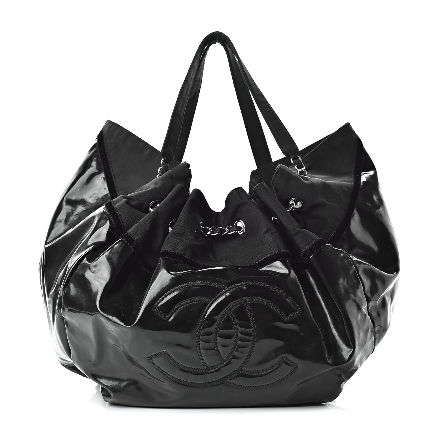 Chanel Vinyl Large Stretch Spirit Cabas Black 1 of 19