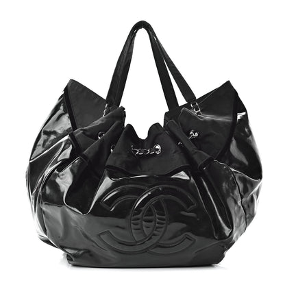 Chanel Vinyl Large Stretch Spirit Cabas Black 1 of 19