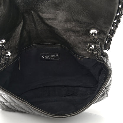Chanel Metallic Calfskin Quilted Medium Chain Me Flap Grey 5 of 11