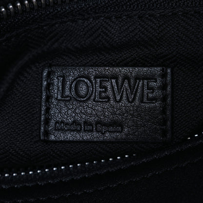 Loewe Shiny Calfskin Small Puzzle Biker Bag Black 6 of 9