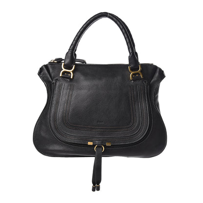 Chloe Calfskin Large Marcie Satchel Black 1 of 14