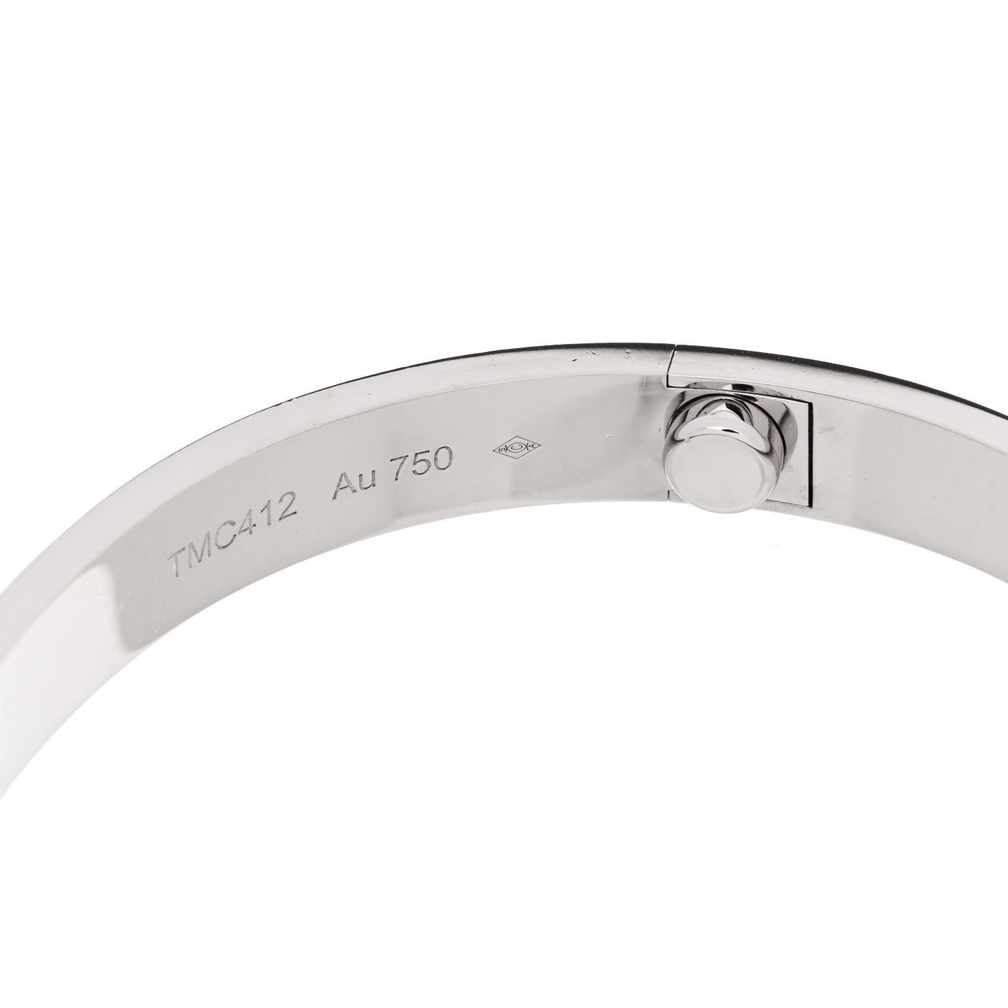 18K White Gold LOVE Bracelet 17