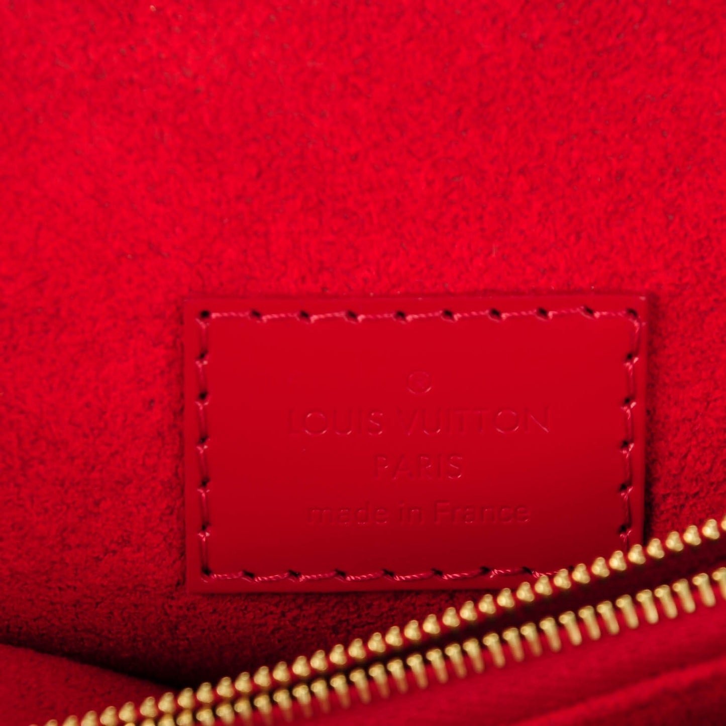 Damier Ebene Caissa Clutch Cherry