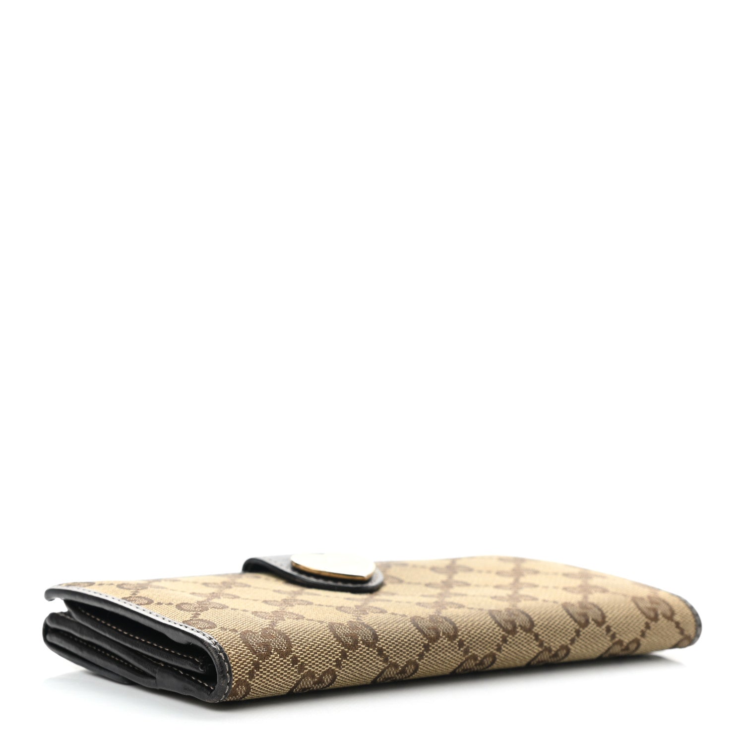 Gucci Monogram Heart Continental Wallet Dark Brown 4 of 9