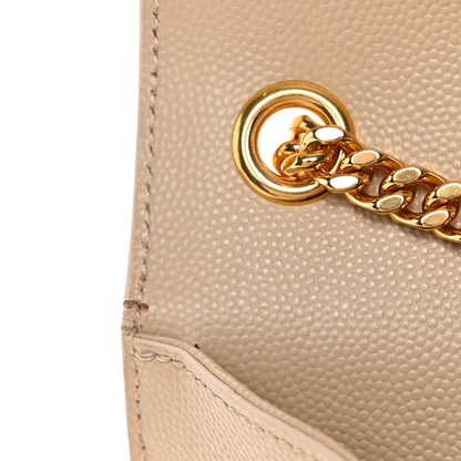 Saint Laurent Grain De Poudre Medium Monogram Kate Satchel Nude Powder 11 of 12