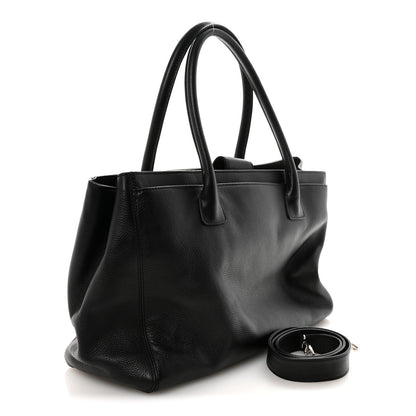 Chanel Calfskin Cerf Executive Shopper Tote Black 3 of 11