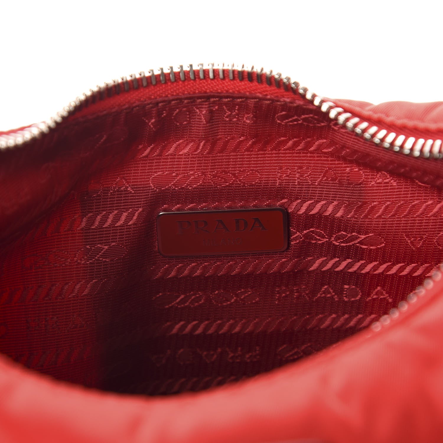 Prada Nylon Re-Edition 2005 Shoulder Bag Rosso 8 of 11