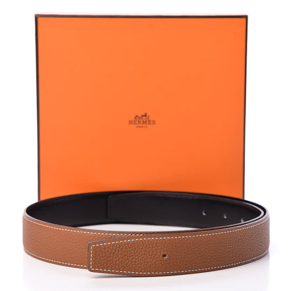 Hermes 135 Togo 32mm Belt Strap 85 Black Gold 8 of 8